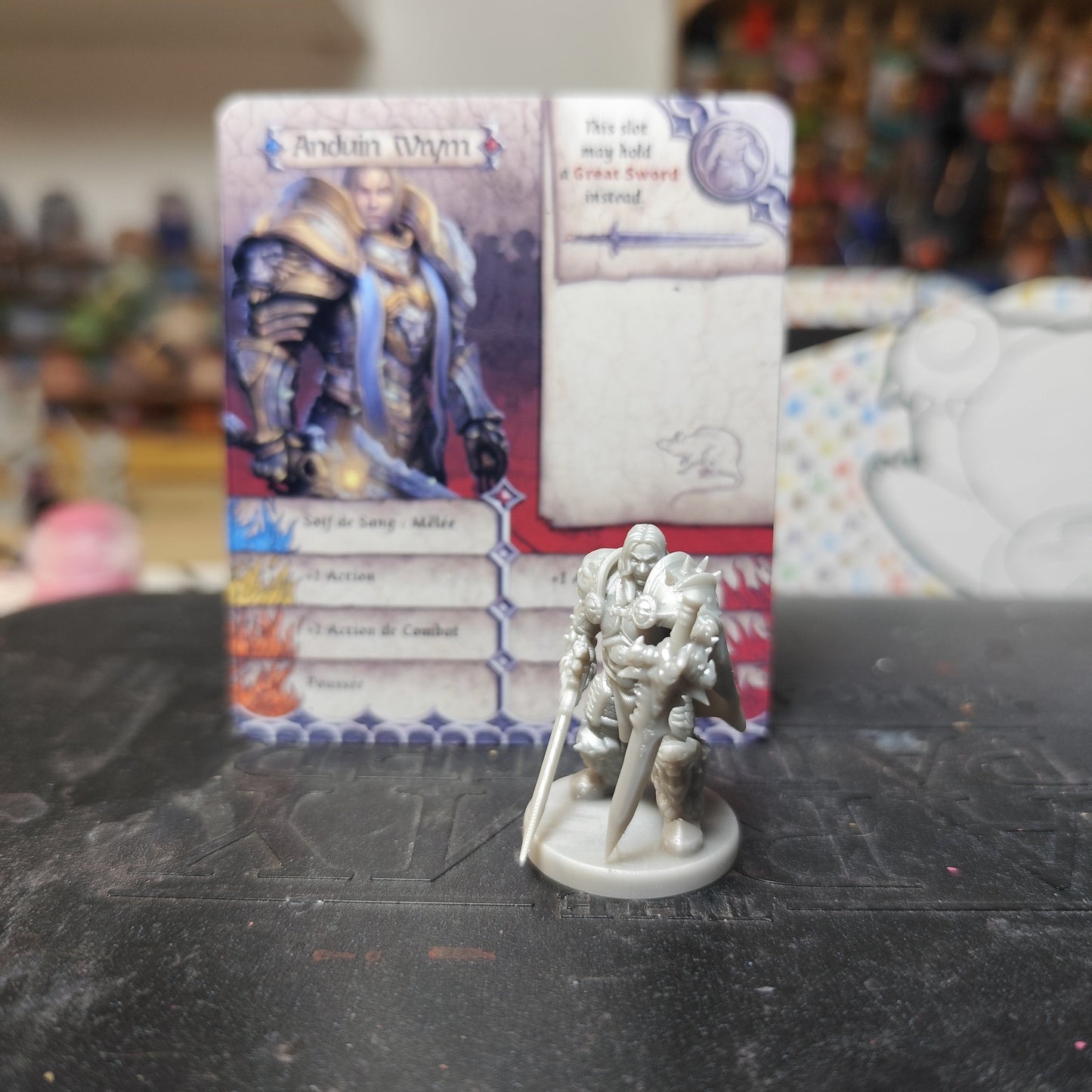 Figurine Anduin Wrym World of Warcraft Zombicide Black Plague