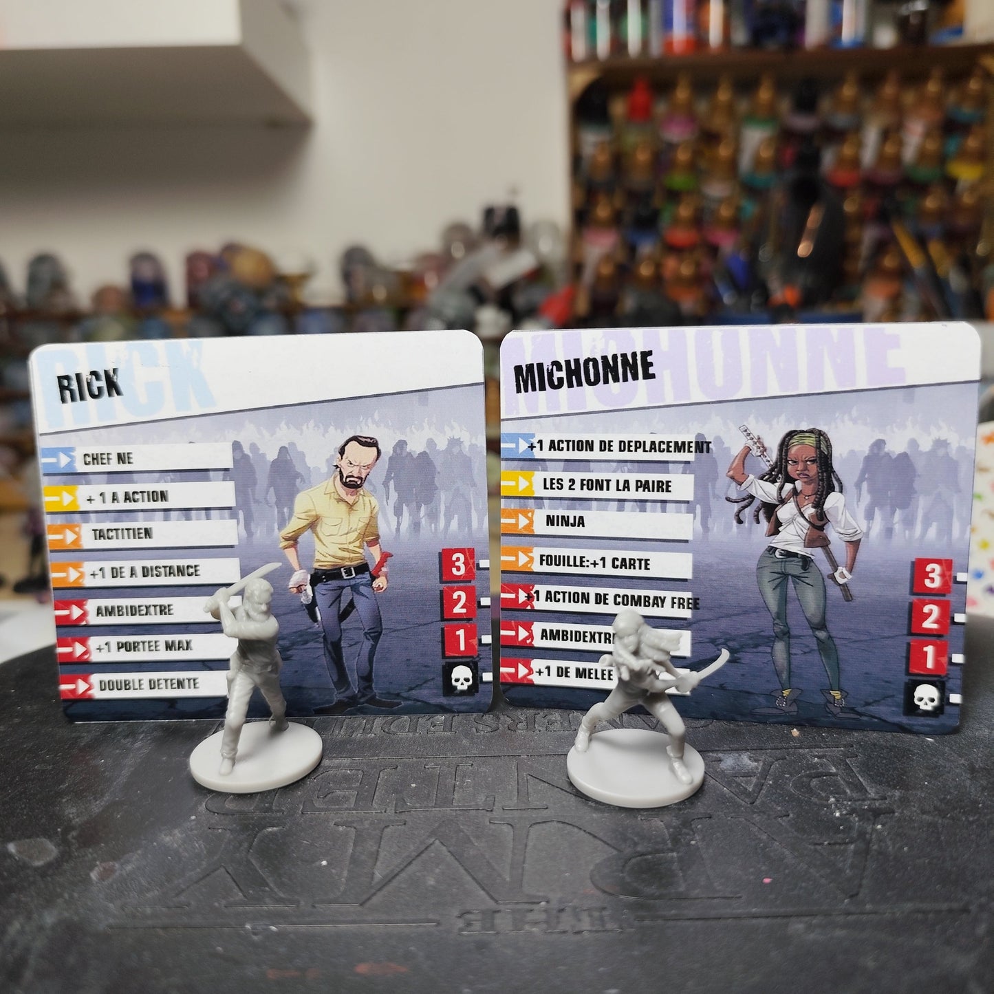 Figurine Rick et Michone Old (Walking Dead) Zombicide V2