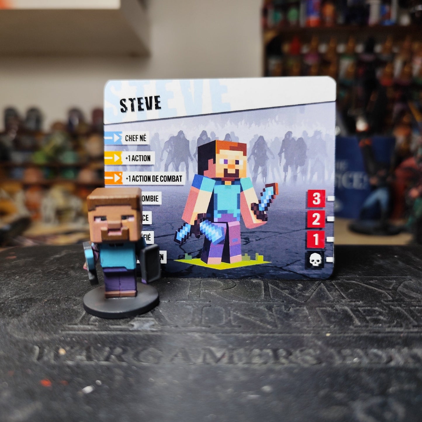Figurine Steve Minecraft Zombicide V2