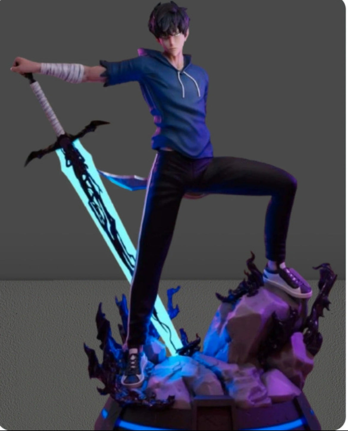 Figurine Sung gin woo Solo Leveling 12 Cm