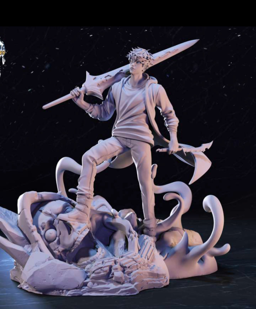 Figurine Sun jint-woo solo leveling 12 Cm