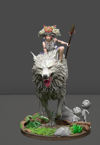 Figurine Mononoké 12 Cm