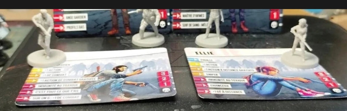 Figurine Joël et Élie Last of Us vol 2 Zombicide V2