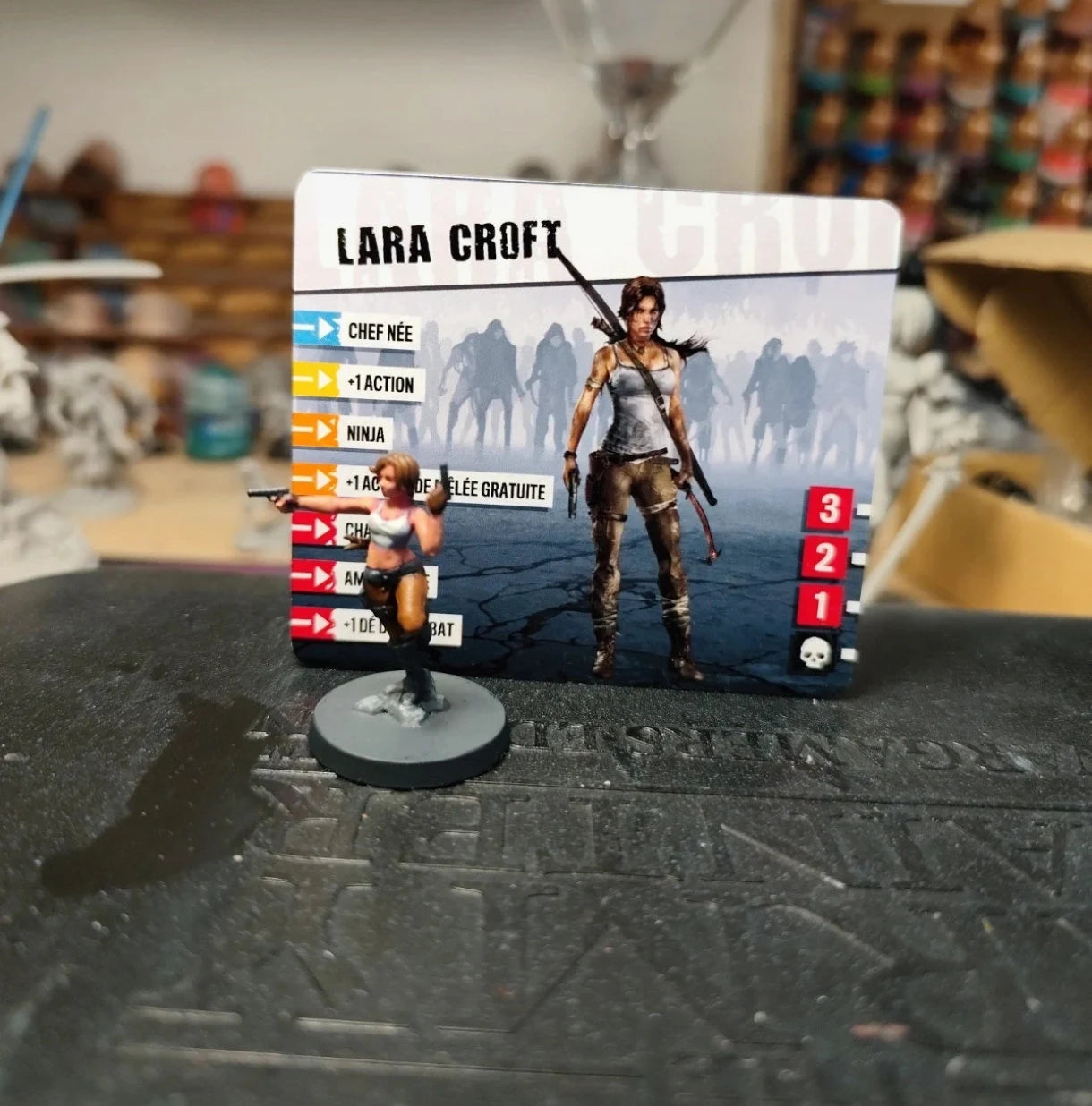 Figurine Lara Croft Zombicide V2
