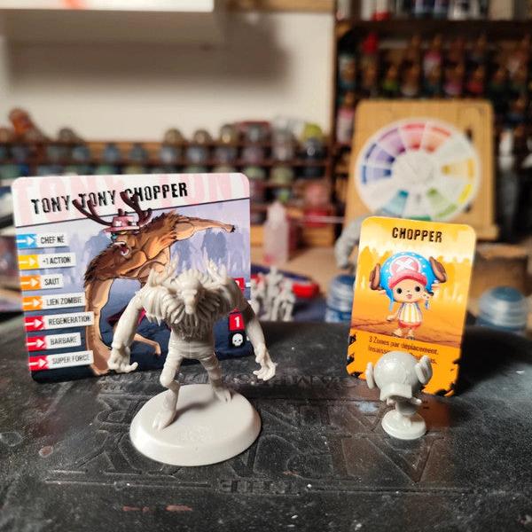 Figurines Chopper et Tony Tony One Piece Zombicide V2