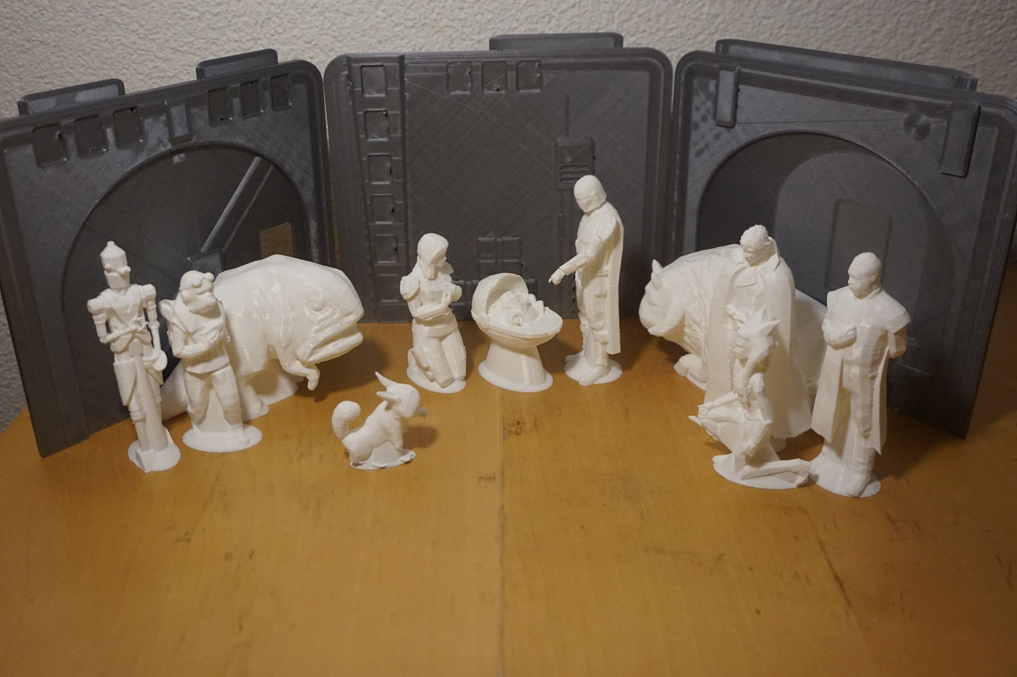 Figurines Crèche de Noël starwars mandalorian