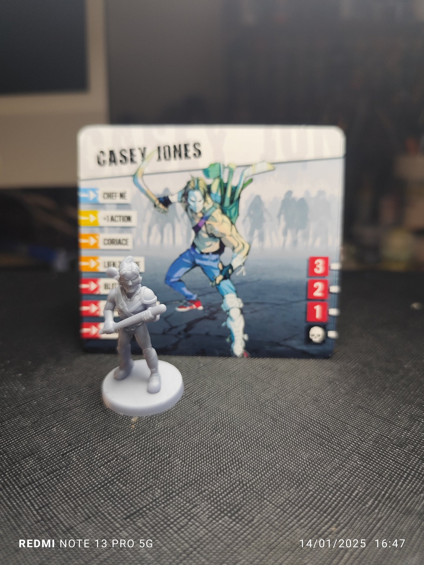 Figurines Casey Jones tortues ninja vol1 Zombicide  V2