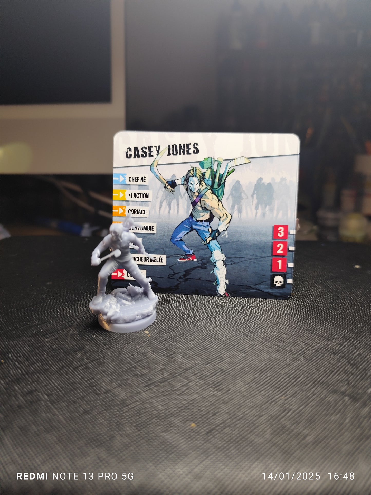 Figurines Casey Jones tortues ninja Zombicide  V2