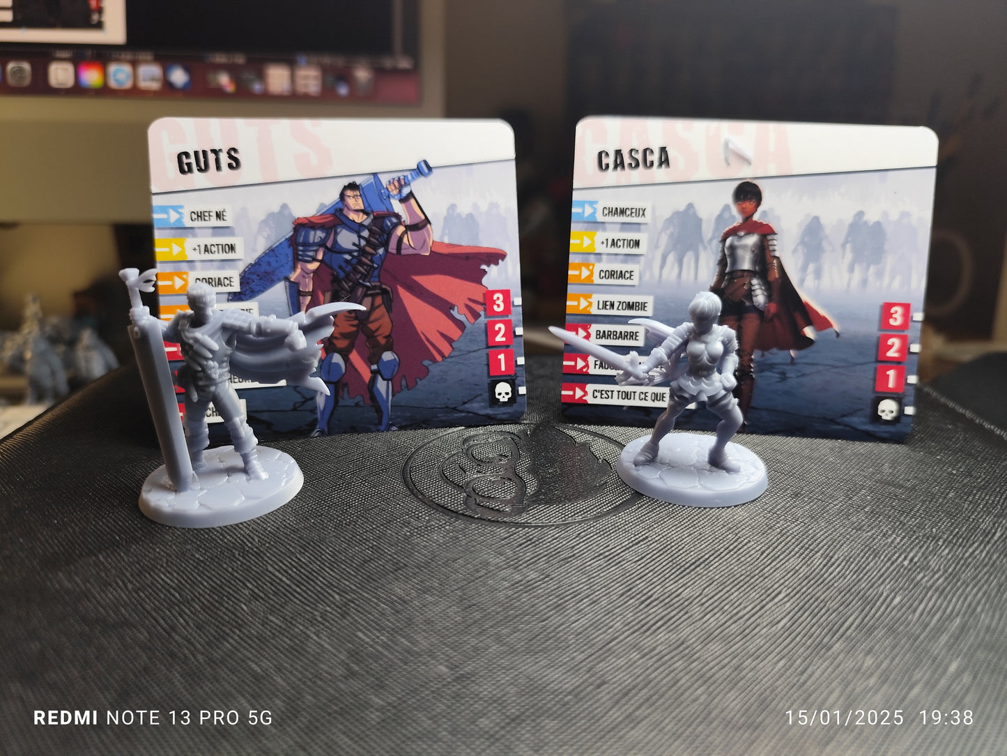 Figurines Guts et Casca Berserk Zombicide  V2