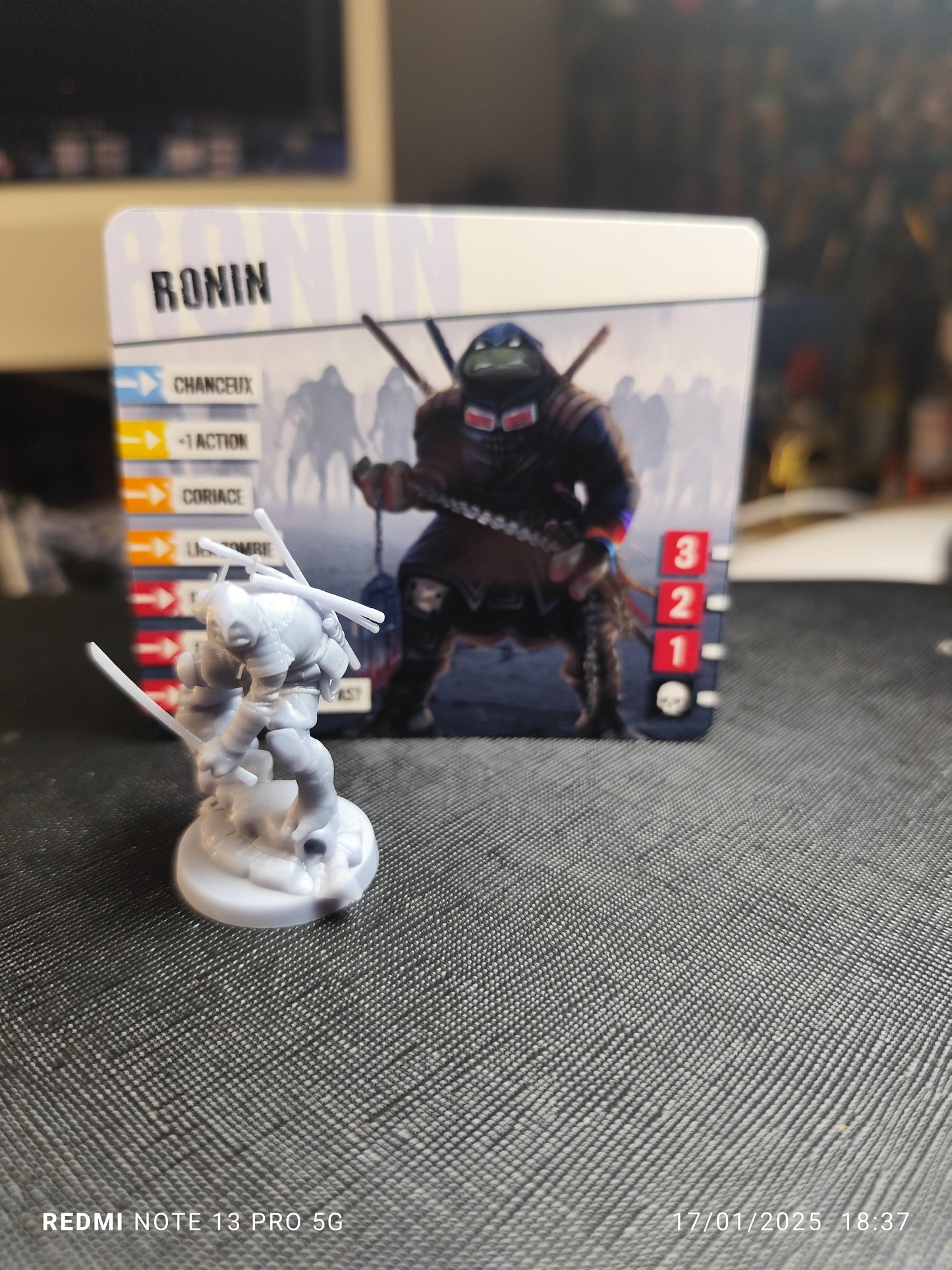 Figurines ronin tortues ninja Zombicide V2