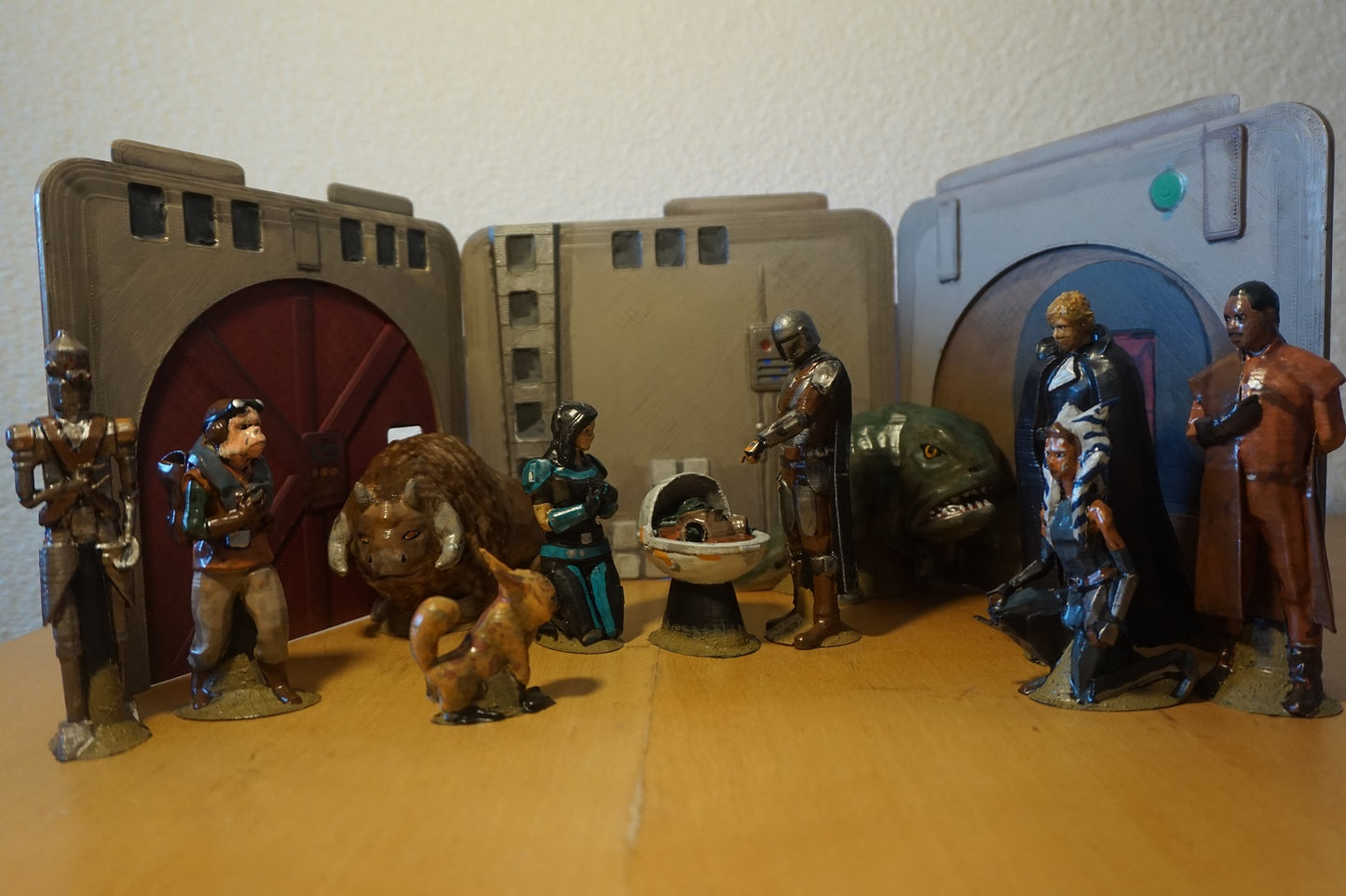 Figurines Crèche de Noël starwars mandalorian
