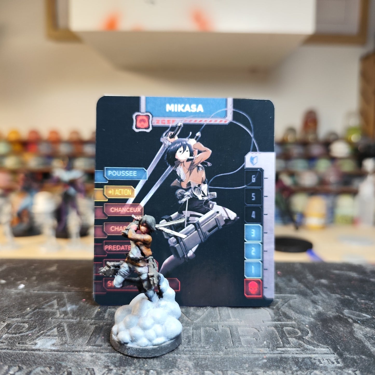 Figurine Mikasa (attack des titans)Zombicide Invader